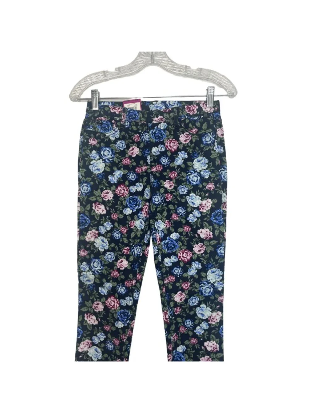 Jordache Girls Floral Print Jegging Pull On Pants Size Large New